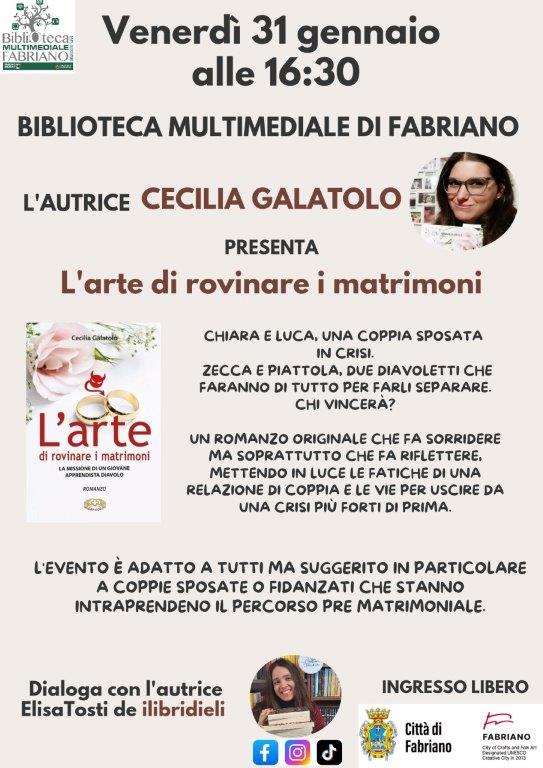 Presentazione de &quot;L'arte di rovinare i matrimoni&quot; - venerdì 31 gennaio 2025